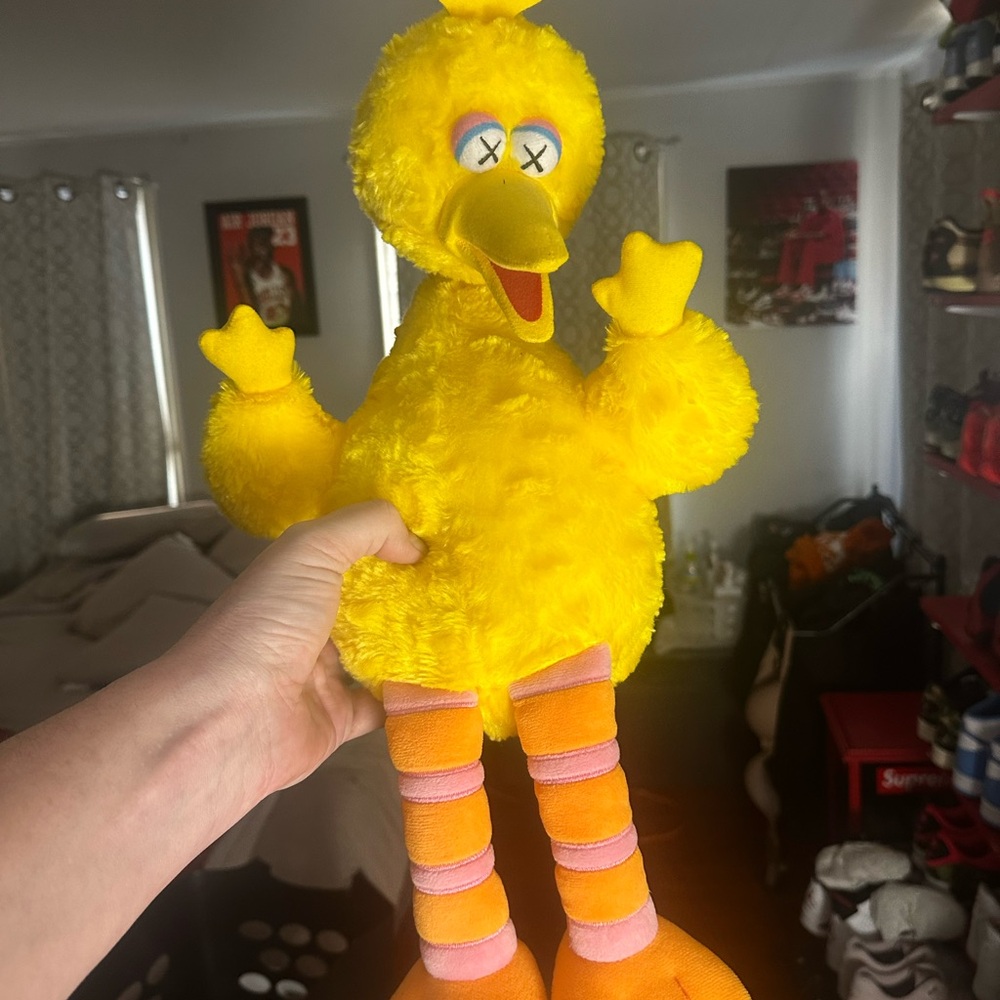 KAWS Yellow Plush Bird Toy